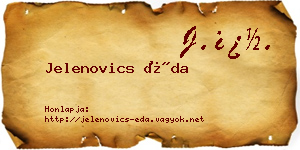 Jelenovics Éda névjegykártya
