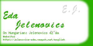 eda jelenovics business card
